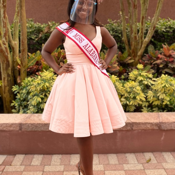 Yellow dress-$700;coral jumpsuit-$125;orange-$250; lavender-$175;cocktail-$60 - Picture 6 of 6